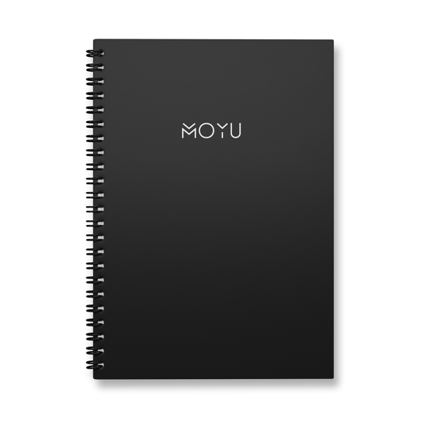 Moyu Uitwisbaar notitieboek | A5 | 40 pagina's | Hardcover | Zwart