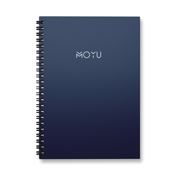 Uitwisbaar notitieboek Moyu Blauw A5 - New Navy (Medium cover)