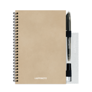 Happinote Uitwisbaar notitieboek | A5 | 100 pagina’s | Softcover | Sandy Beach