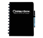 Correctbook Uitwisbaar Notitieboek | A5 | 40 pagina's gelinieerd | Ink Black