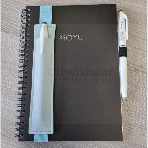 Penhouder etui voor A5 notitieboek | Lichtblauw | 1 pen