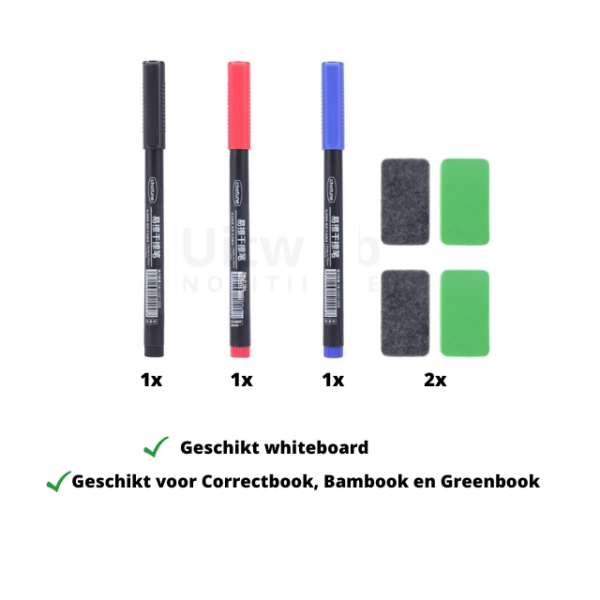 Whiteboard pen | 0.5 | 5 delig | RZB + whiteboard gum